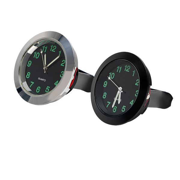 

mini quartz clock car air vent clip auto decoration ornaments watch car-styling car clock mechanics black silver