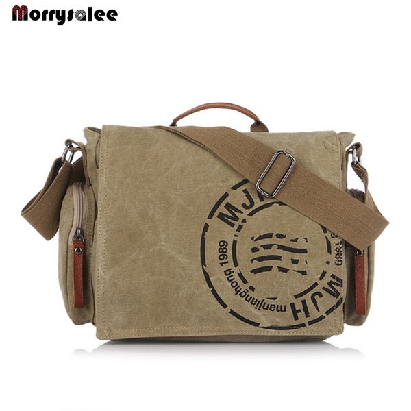

men bag cotton canvas bag version of casual fashion shoulder