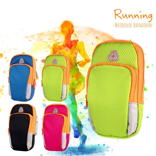 

outdoor sport running arm bag wrist pouch exercise fitness jogging gym adjustable waterproof phone arm bag