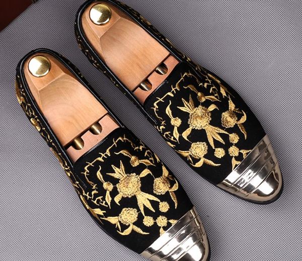

send 2018 spring new style pointed end fashion low heel men's leather shoes, Black