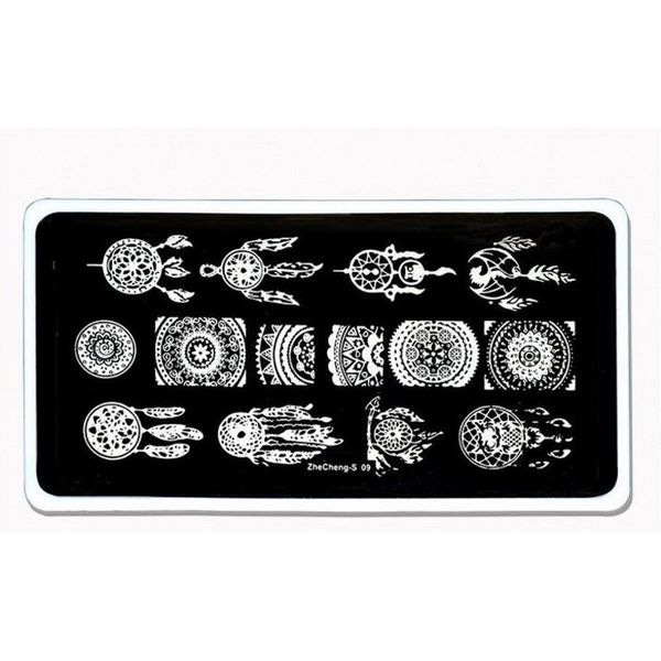 

1pc nail art stamp template dream catcher pattern nail stamping plates decorations diy image manicure plates stencils zhecheng09, White