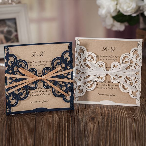laser cut wedding invitations cards personalized navy blue wedding invitations cards free printable flowers elegant party invites navy wedding free printable invitations cards