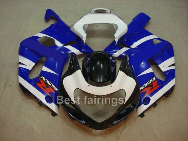 

custom fairing kit for suzuki gsxr600 gsxr750 2001 2002 2003 blue white black gsxr 600 750 01 02 03 fairings dd36