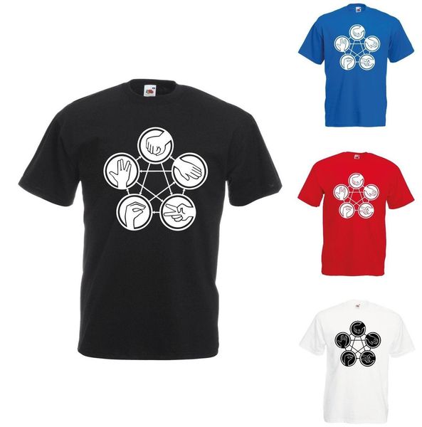 15 YEAR BIG BANG THEORY SHELDON ROCK PAPER SCISSORS LIZARD T SHIRT KIDS 3 YEAR
