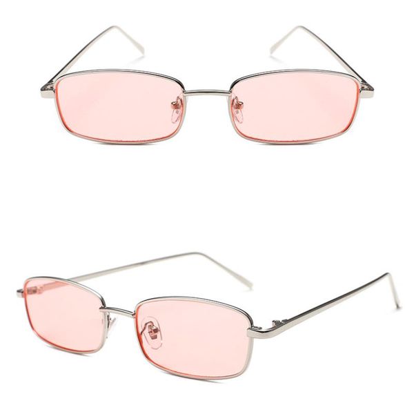 

2018 fashion metal square sunglasses vintage small sun glasses design 10 colors wholesale glasses shop, White;black