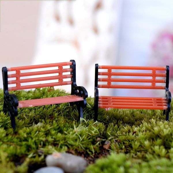 2019 Mini Garden Ornament Miniature Park Bench Craft Fairy