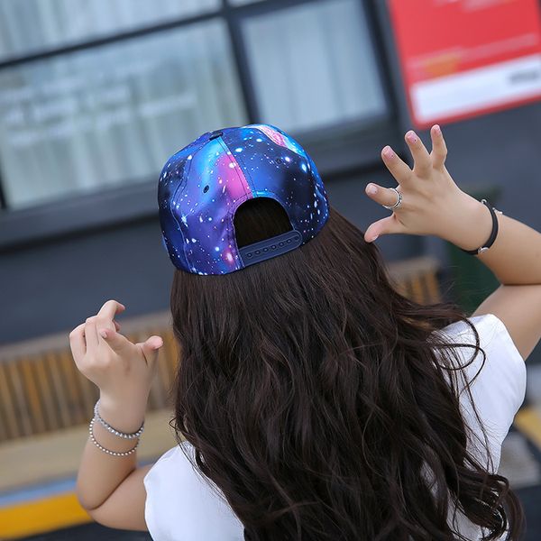 

baseball embroidery letter flat hat sports men and women starry hat star ings cap summer hip hop hat, Blue;gray