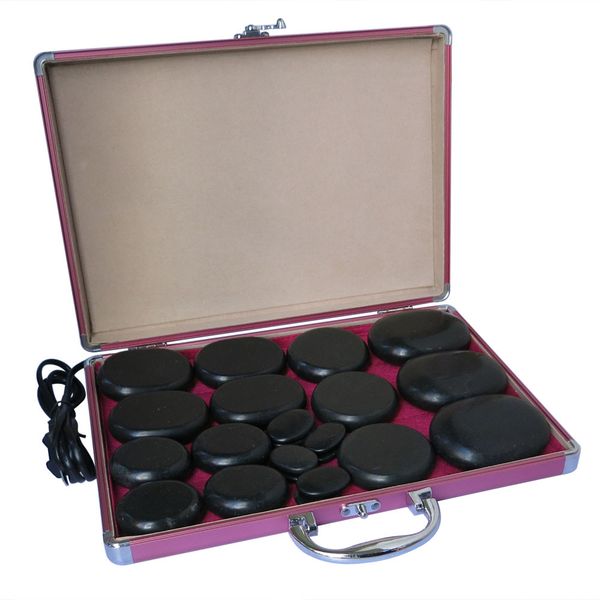 

new electrical heating 220v spa energy stone 22pcs/set with heat box (3+3+4+4+8