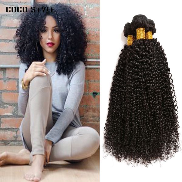 8a Quality Brazilian Virgin Human Hair Bundles Deals Kinky Curly