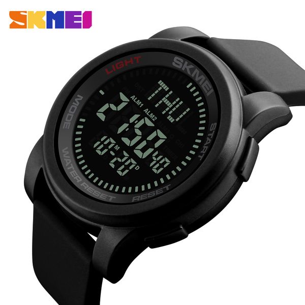 

skmei men sports led watches watwrproof luxury fashion watch compass digital outdoor wristwatch relogio masculino, Slivery;brown