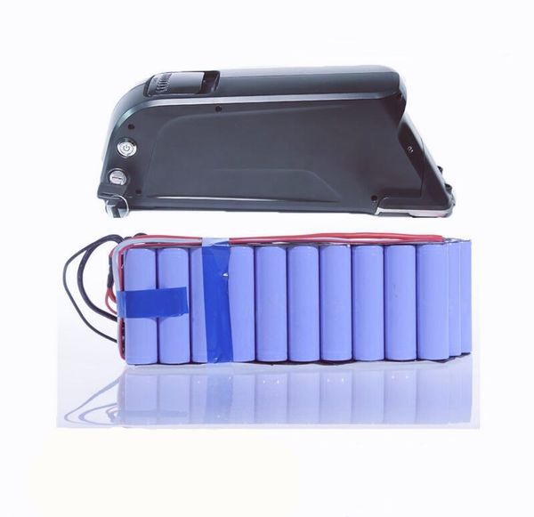 

full capacity 750w 1000w brand l g 18650 electric bike battery 48v 14ah dolphin type 48v ebike battery with 30a bms+2a charger