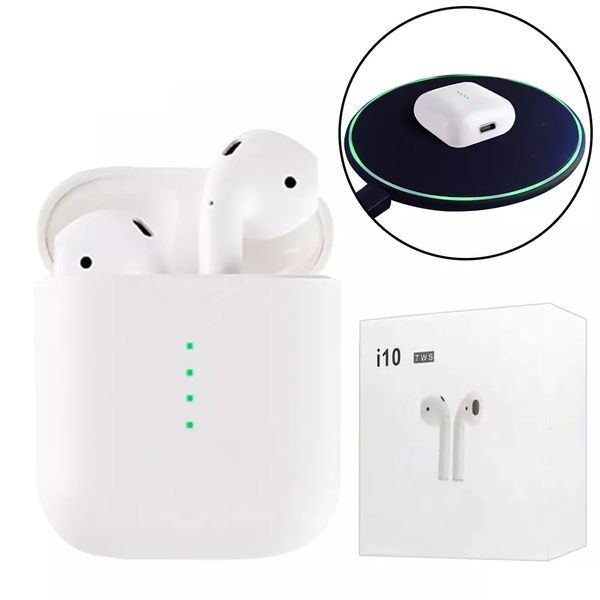 

i10 Tws Wireless Bluetooth Headphones Ture Stereo Earphones Wireless Headset Earbuds Support Wireless Charger for iPhone Samsung