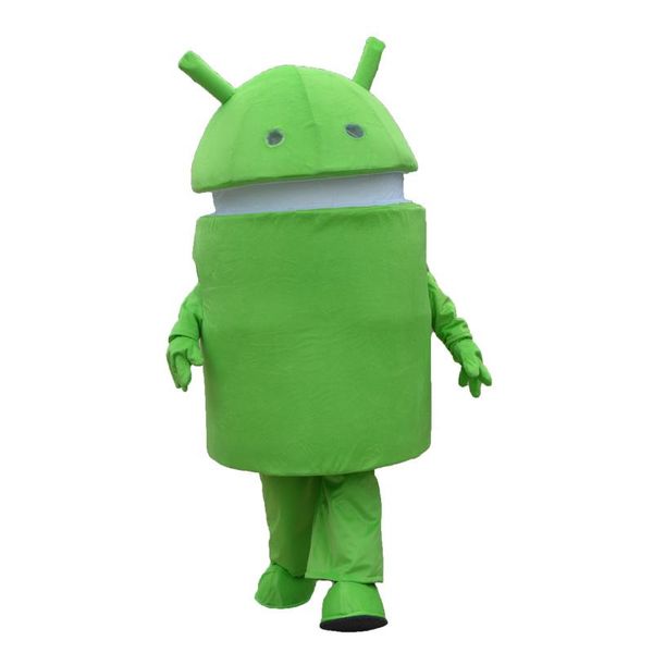 2018 alta qualidade quente hot android robô mascote traje personagem personagem traje adulto vestido fantasia halloween carnaval trajes ems frete grátis