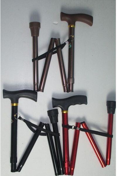 

aluminum crutch elderly walker folding retractable portable cane crutch elderly
