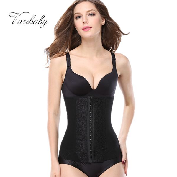 

varsbaby women waist trainer waist corsets slimming body shapers, Black;white