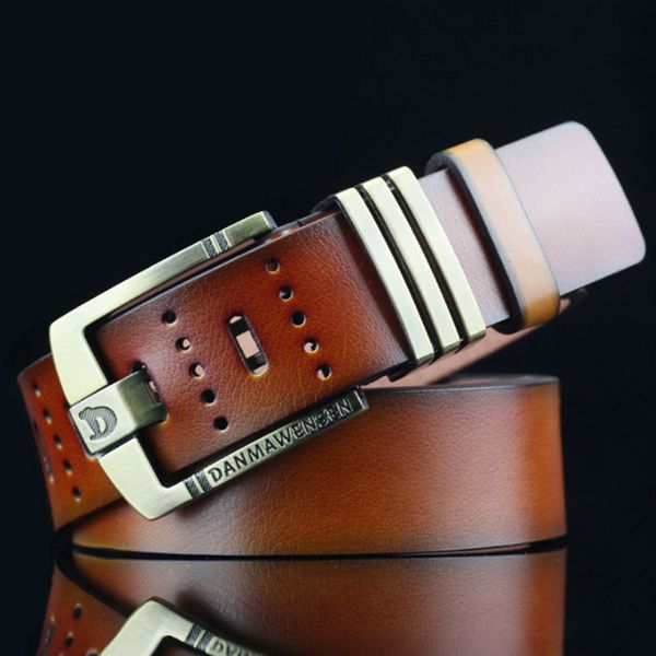 

sorbus dusk vintage belts for men jeans casual pin buckle blets men cowskin fashion strap male jeans ing, Black;brown