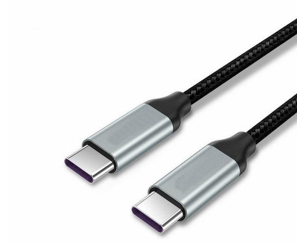 

type-c data cable braided universal fast charging cable black 3.3 ft