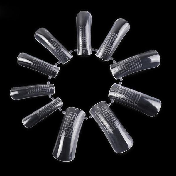 

20pcs artificial full cover poly gel uv jelly gel polish display false nail tips nails art manicure tool wholesale, Red;gold