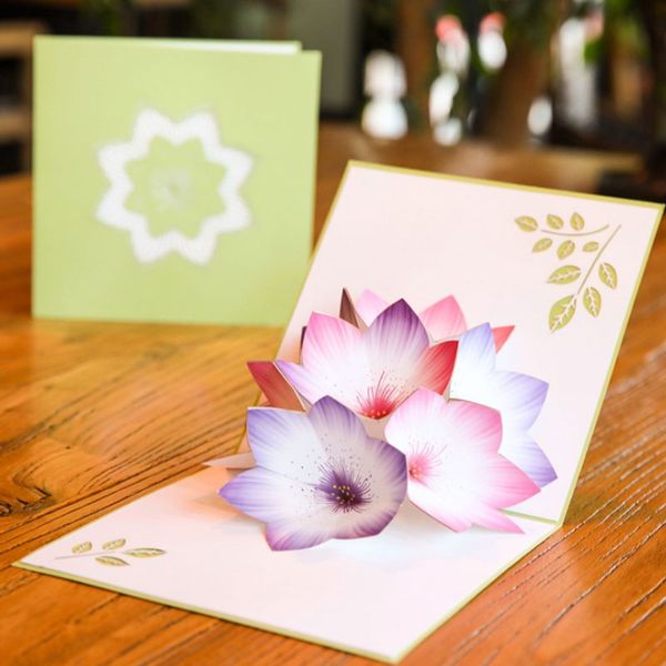 

3d pop up cards happy birthday decorations flower valentine's day gift cards greeting cards ing