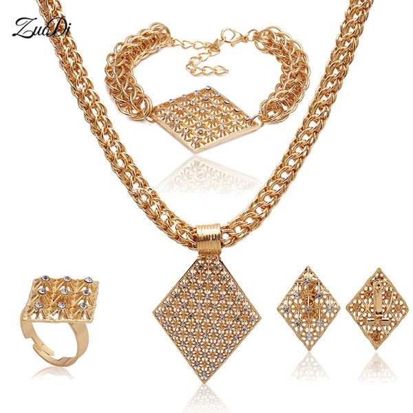 

zuodi fashion african beads jewelry set costume design exquisite dubai gold color jewelry set nigerian women wedding, Silver