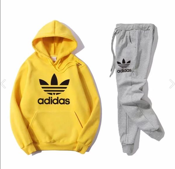 

+AAA Brand Men and women hooded and pant Tracksuits long sleeved men s sportswear fashion leisure suit Spring and autumn S-3XL