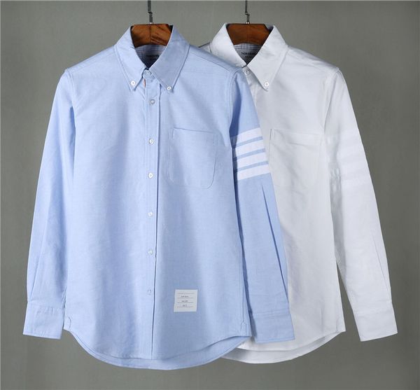 

Colette TB classic men fashion long sleeve casual shirts high quality USA designer TB soft cotton shirt