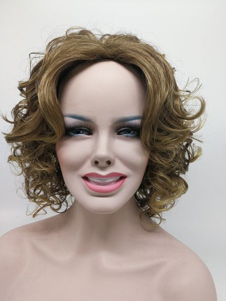 Z3001 Rihanna S Hairstyle Short Curly Bob Hairstyle Deep Wave Synthetic Wigs Wavy Curly Natural Hair For Black And White Women Canada 2019 From