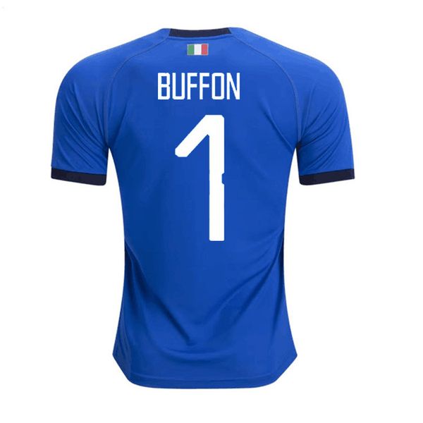 

2018 world cup italy home blue occer jer ey italian verratti totti 10 pirlo 18 buffon 1 football jer ey uniform adult