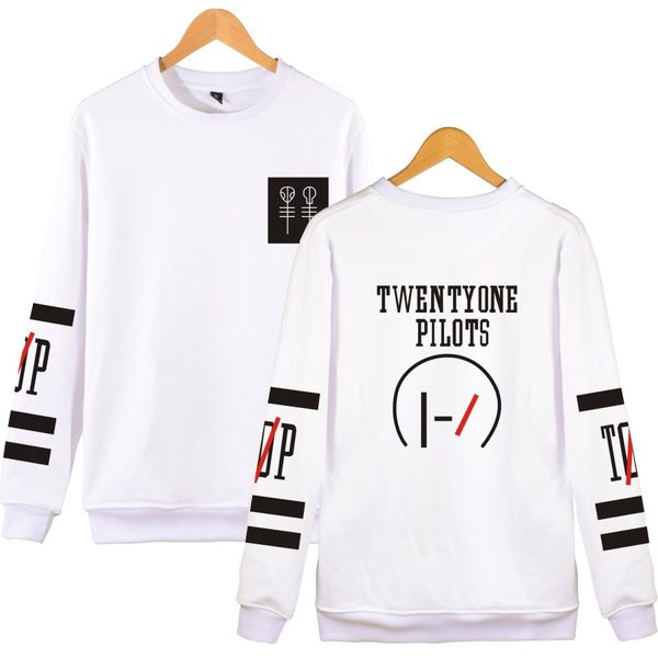 

o-neck twenty one pilots hoodies capless men brand designer mens sweatshirt 21 pilots sweatshirt mens hooded clothes, Black