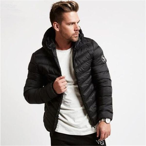

in the winter of 2017 men sweatshirt ultra thin relatively mask feather coat coat jackets , man, Black