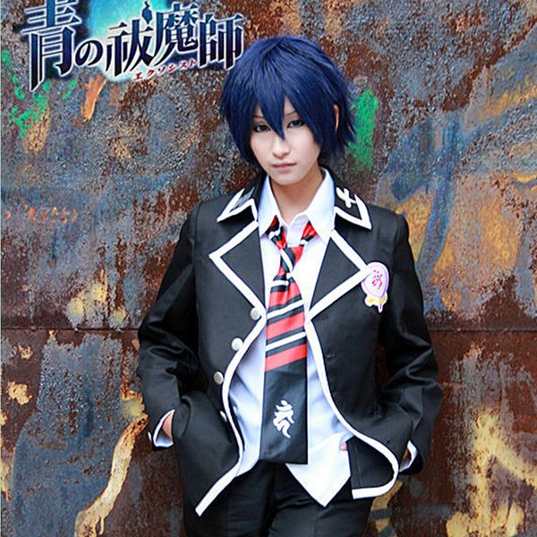 

okumura rin cosplay costumes japanese anime ao no ekusoshisuto clothing masquerade/mardi gras/carnival costumes supply from stock, Black