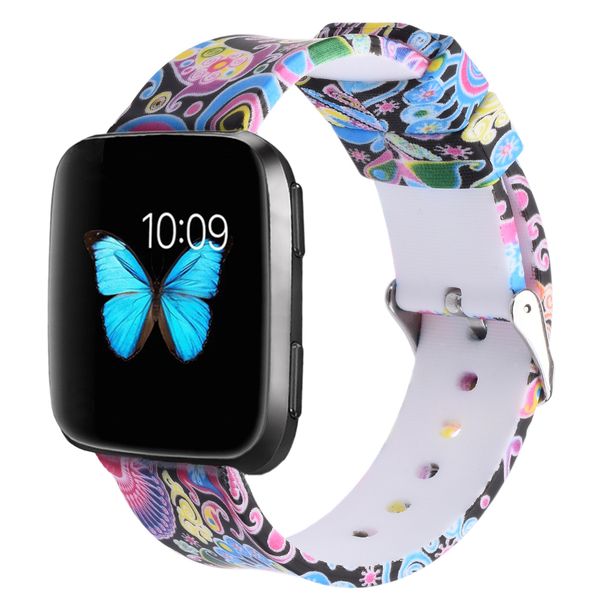 

for Fibtbit Versa Bands,Soft Silicone Sport Replacement Accessories Bracelet Strap Band for 2018 Fitbit Versa Smart Watch,Printed Color