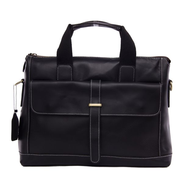

rockcow vintage style genuine leather mens briefcase messenger lapbag shoulder bag 9075