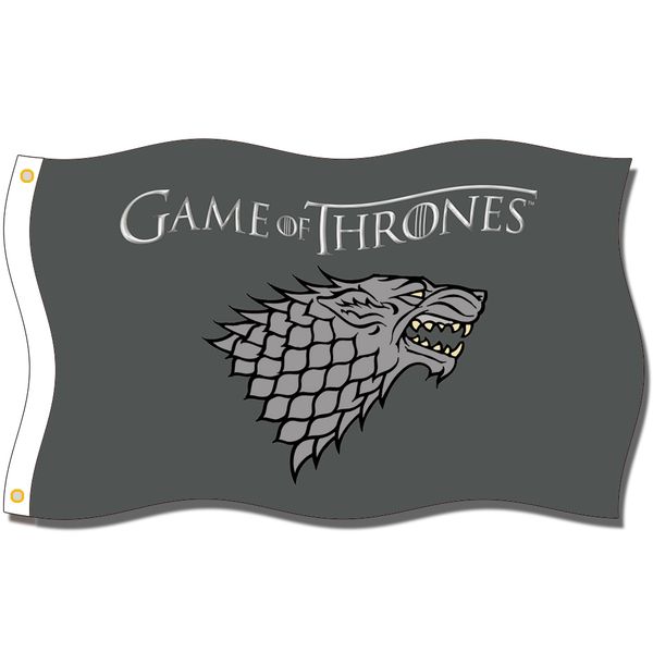 

good flag]game of thrones flags 3x5ft 150x90cm 100% polyester,canvas head with metal grommet,used indoors or outdoors