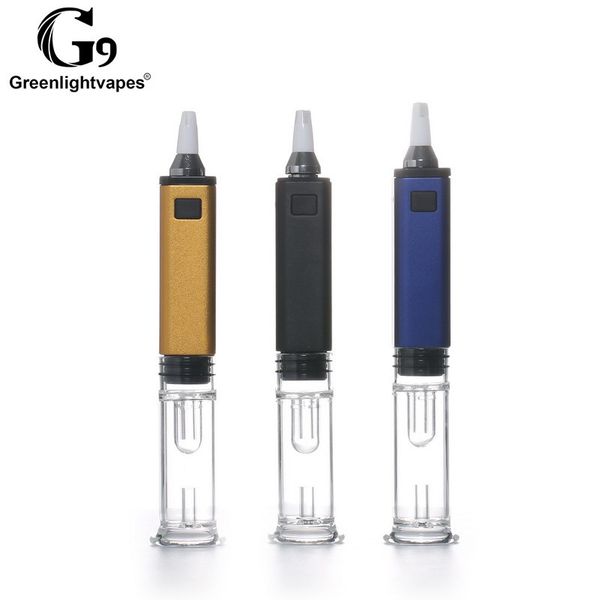 

Оригинал Greenlightvapes G9 GDIP Медведица Dab Испаритель Pen 1000mAh батареи керамические и кварцевые Vapor Совет Форсунка Wax Vape Pen E-сигареты Kit