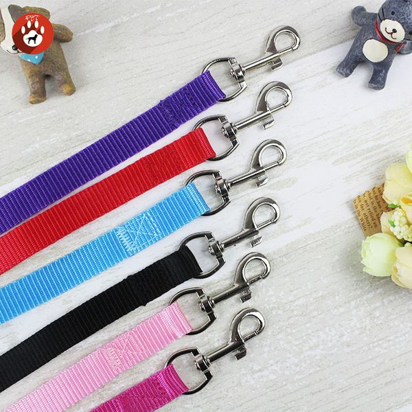 

width 1.5cm long 120cm nylon dog leashes pet puppy training straps colorful dogs lead rope belt leash