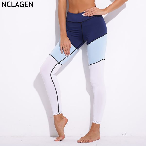 

nclagen 2018 women fashion casual leggins slim fit 3 colors patchwork fitness gyms yoging workout breathable leggings women, Black