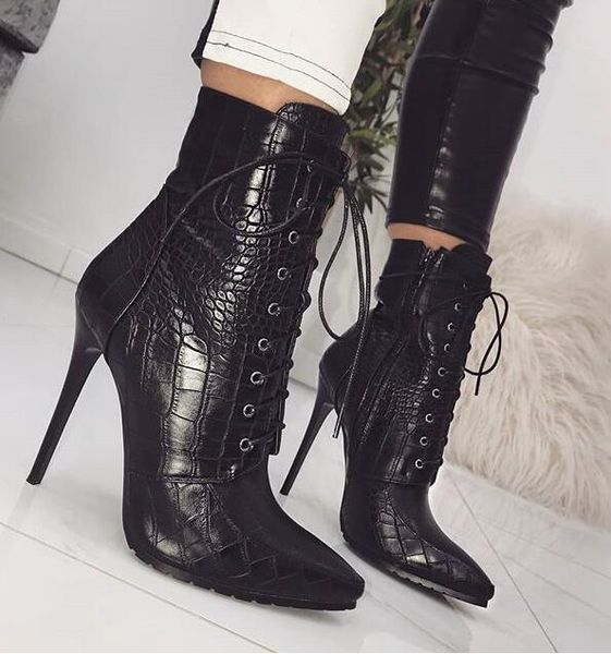 

серпантин Женские сапоги крест повязка супер высокая 11 см большой код 35-42 Женская