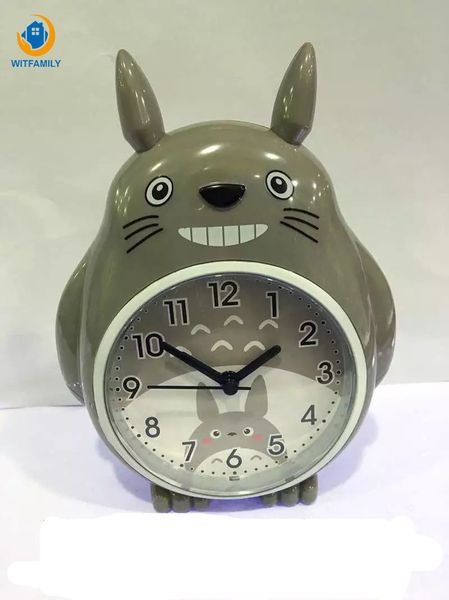 

будильник ночь свет иглы двойной колокол немой многофункциональный голос милый мультфильм студенты дети таблица тоторо часы