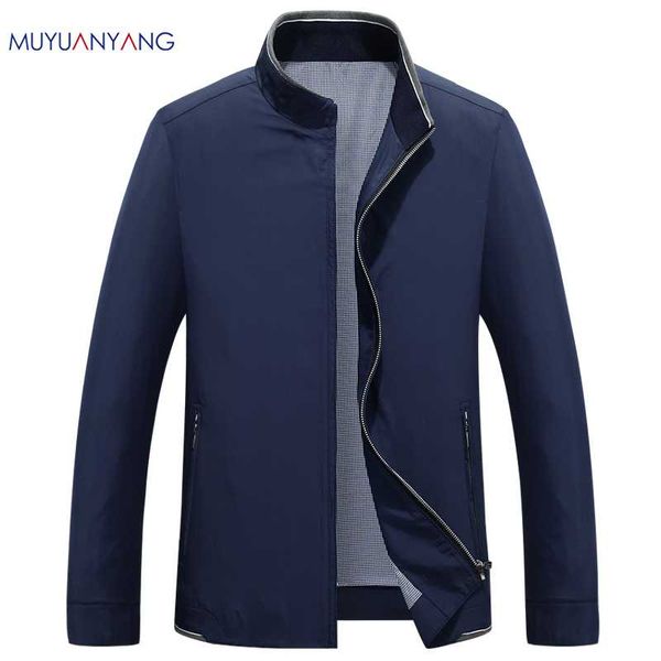 

mu yuan yang autumn and winter men windbreaker solid overcoat male casual slim fit turn-down collar jackets men jacket coat, Black;brown