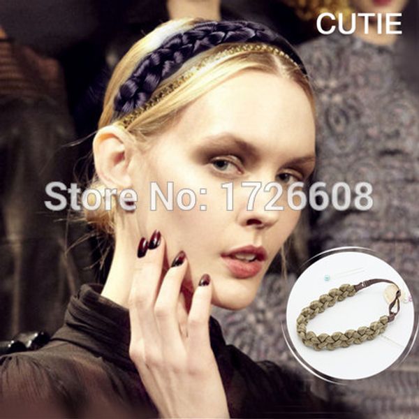 White Women S Thick Braided Crochet Twist Ear Head Fashion