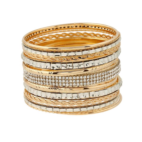 

fashion acrylic rhinestone bracelet instagram hipsters must have multi-layered golden luxury jewelry, Golden;silver