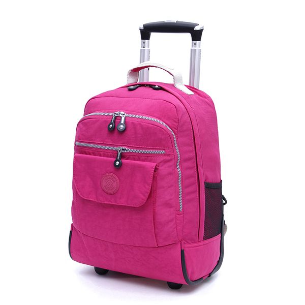 

rolling luggage travel backpack shoulder spinner backpacks high capacity wheels for suitcase trolley carry on duffle bag wsd1505