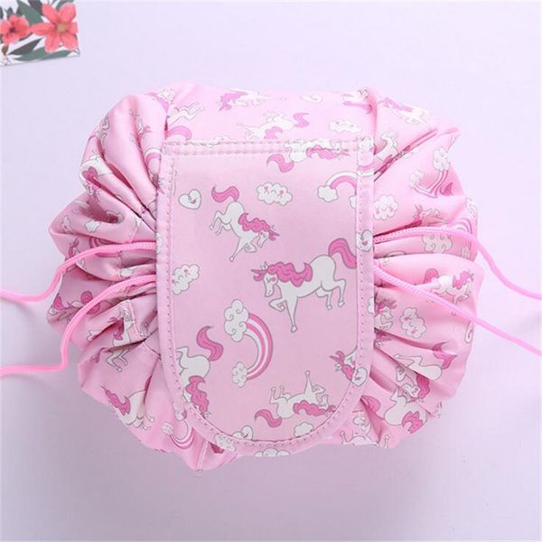 

Portable Cosmetic Bag Magic Travel Makeup Bags Lazy Drawstring Cosmetic Cases Large Capacity Make Up Pouch Storage Bags