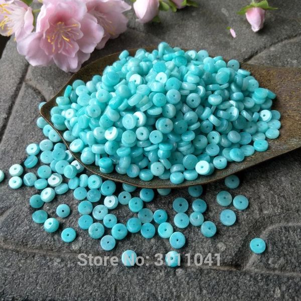 

25pcs amazonite coin 6-8mm for diy makeing necklace wholesale beads nature fppj woman 2017, Silver