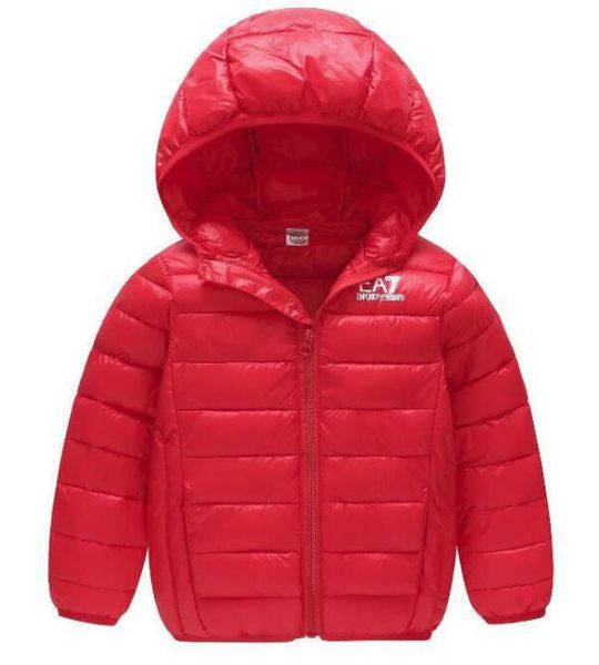 

Winter new children's down cotton casual boys and girls in the children's hooded light cotton coat short