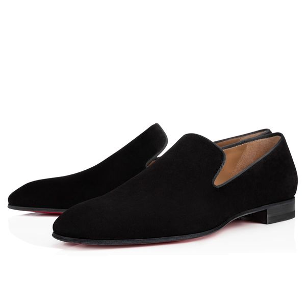 Brand Red Bottom Loafers Luxury Party 