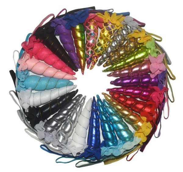 

24Colors Infant Unicorn Horn оголовье Упругие Hairband Easter Bonus Для девочек Birthday Party DIY волос Хэллоуи