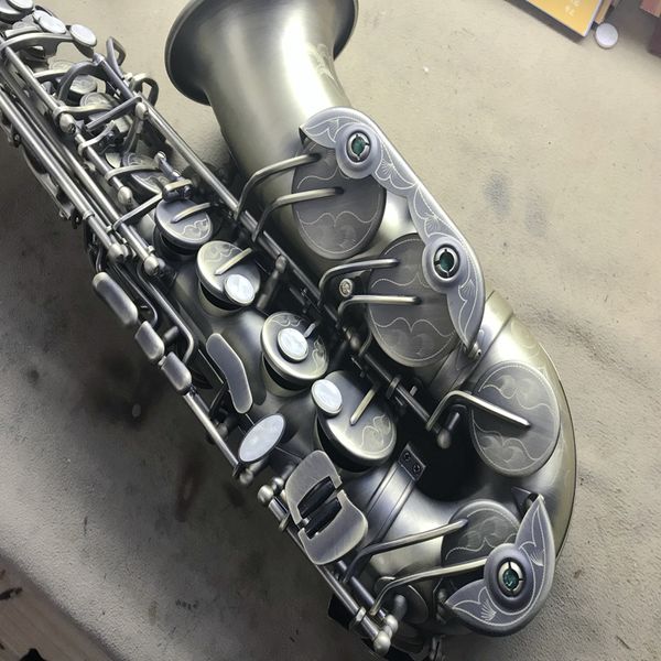 

2018 high-grade retro copper beautifully carved alto saxophone drop shipping