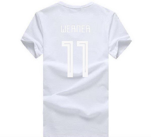 Compre Rusia Wor1d Cup Fashion Werner 11 2 T Camiseta Footballer Top Tee Hombres 100 Algodón O Cuello Camiseta Hombre 2018 Moda Marca Camiseta O